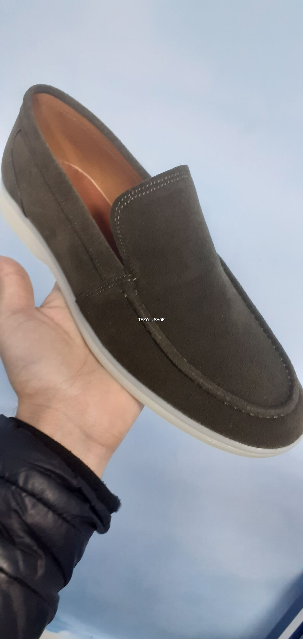Məhsul: Kişi loafer ayaqqabıları - Material: yumşaq süet üstlük - şəkil 2