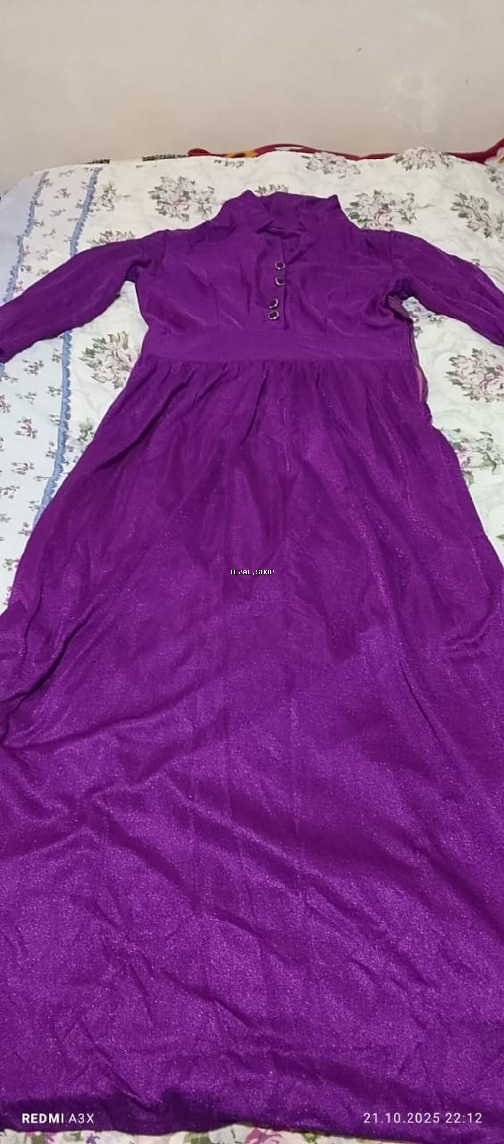 Hamısi bir yerde 80 mQadın paltarları dəsti - Uzun qollu, uzun ölçülü - şəkil 3