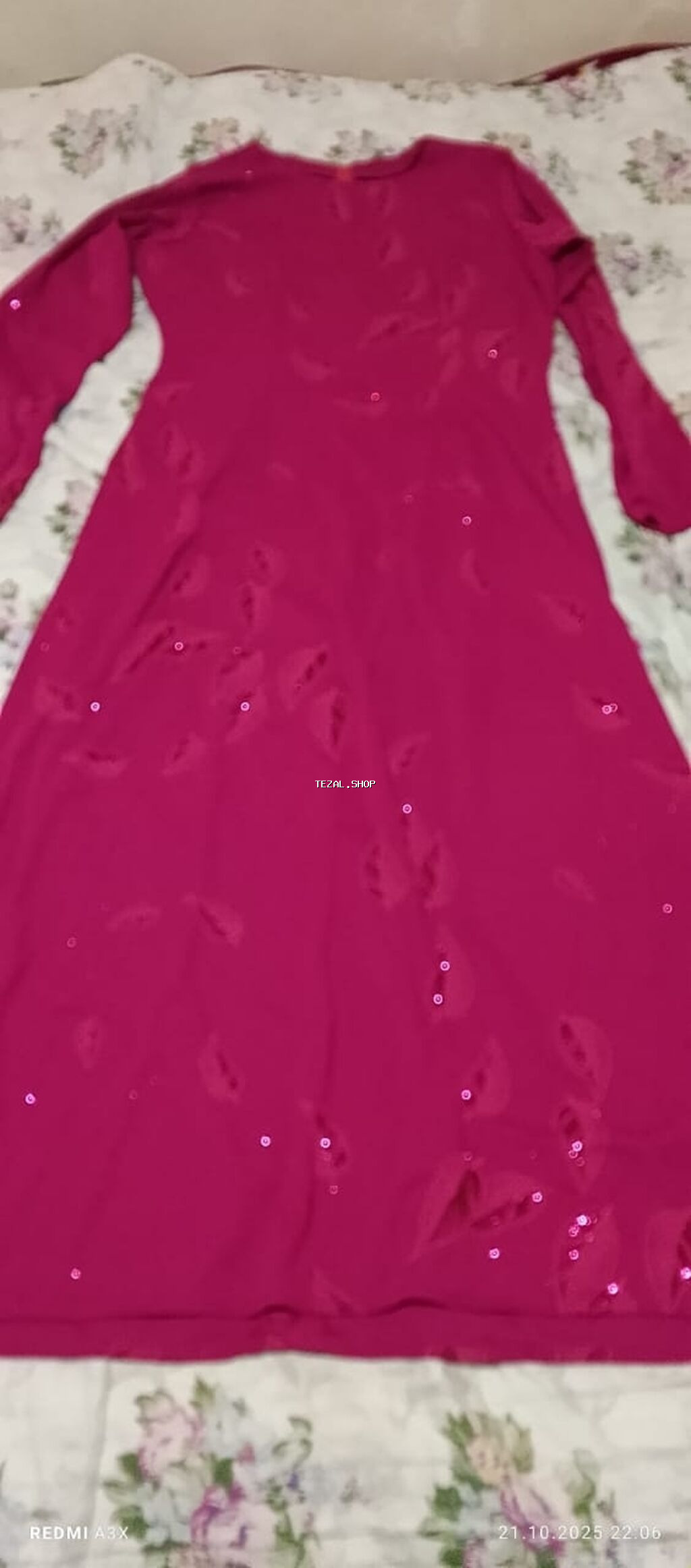 Hamısi bir yerde 80 mQadın paltarları dəsti - Uzun qollu, uzun ölçülü - şəkil 4