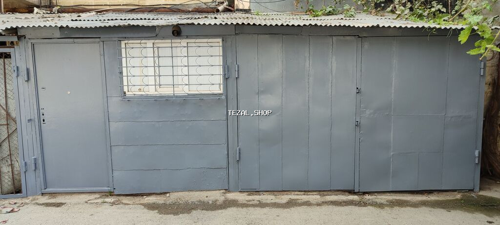 Metall qaraj/boksa bənzər anbar sahəsi - Kənardan tam metal - şəkil 2