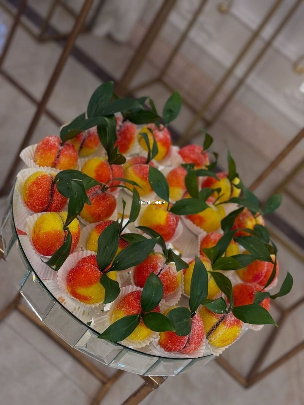 Qiyməti ~1 ədədi 1 azn.Meyvə formalı ev şirniyyatları – “Şaftalı”