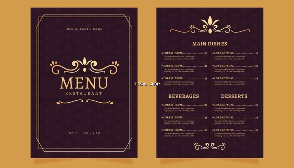 Menyuların dizayn olunması və çapı - şəkil 3