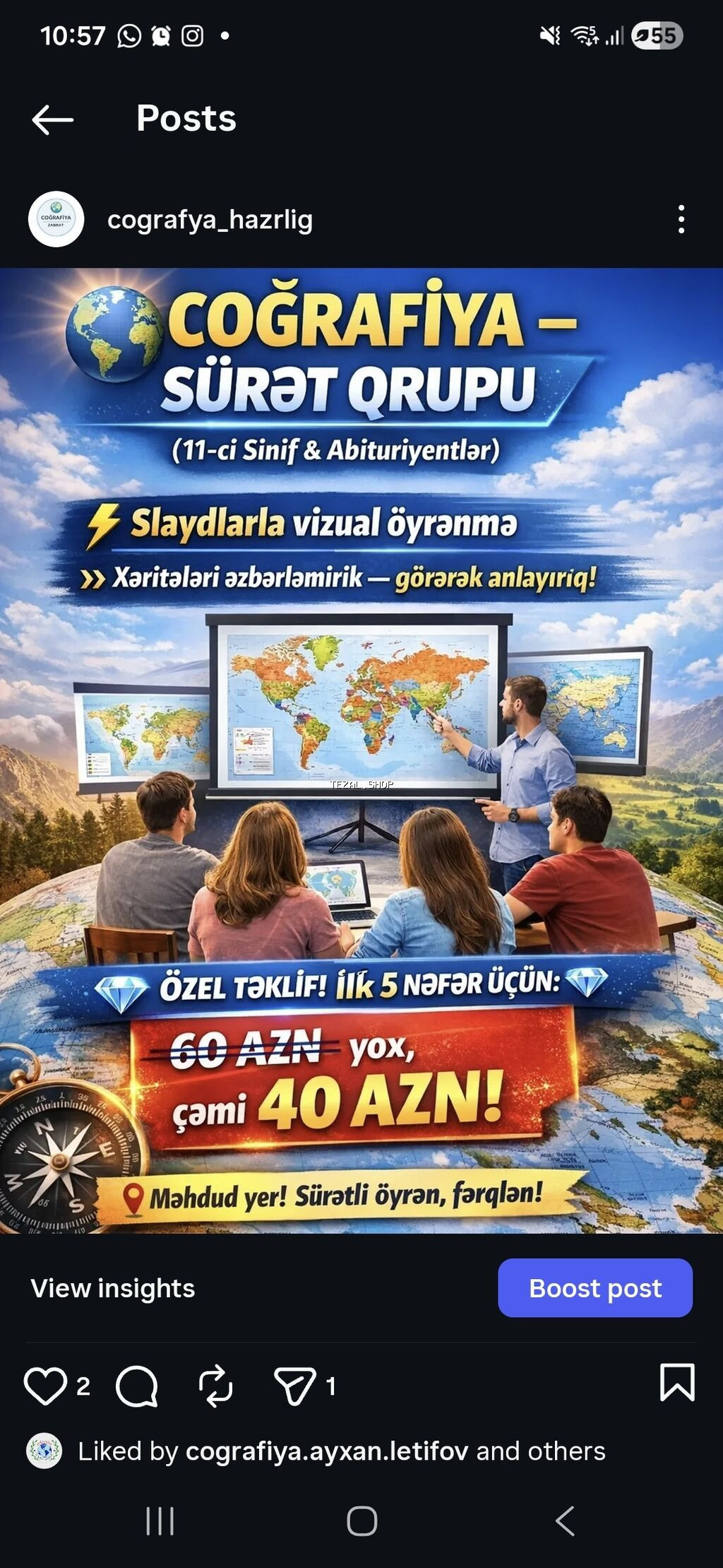 Repetitor, Coğrafiya, Abituriyent hazırlığı