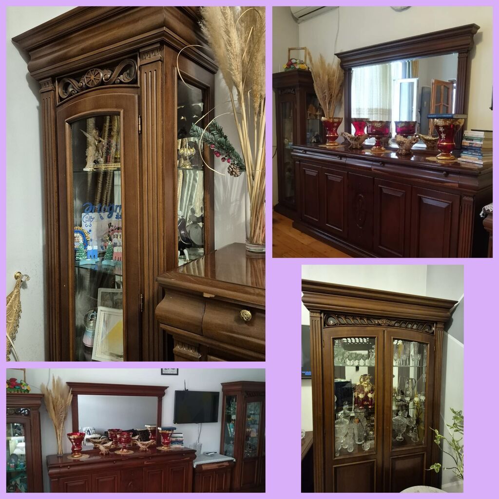 Ağır, sanballı mebellərdir. Qorka və barnik əla vəziyyətdədir