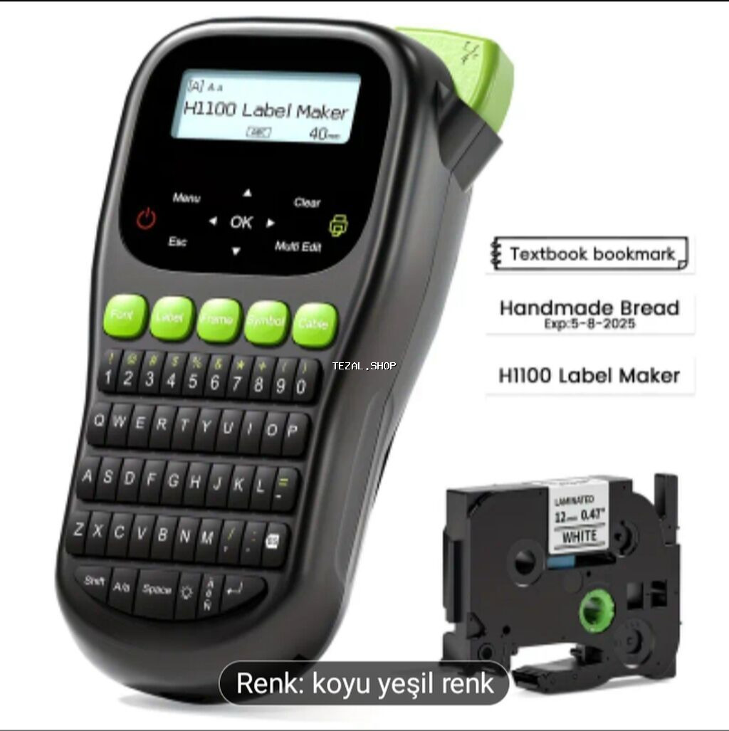 H1100 etiket çap cihazı – portativ və istifadəsi asan label maker