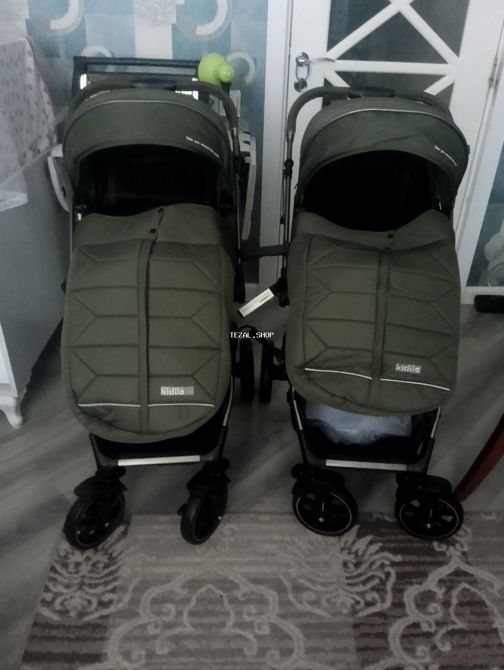 Əkizlər üçün araba, Kidilo, Yeni, Ödənişli çatdırılma - şəkil 3