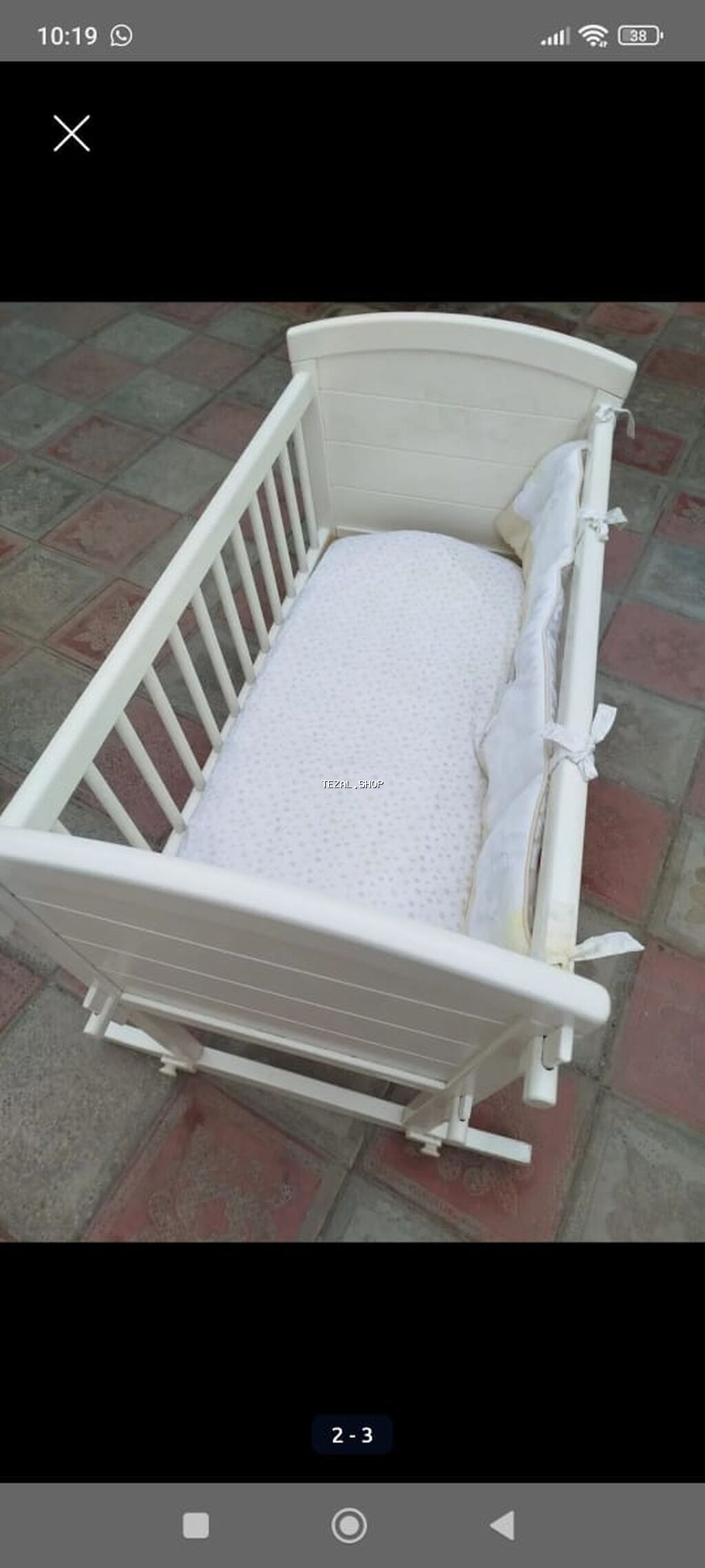 Oğlan və qız üçün, İşlənmiş, Dördbucaq, Beşik, Dəst ilə, Matras ilə, Yellənmə mexanizm ilə