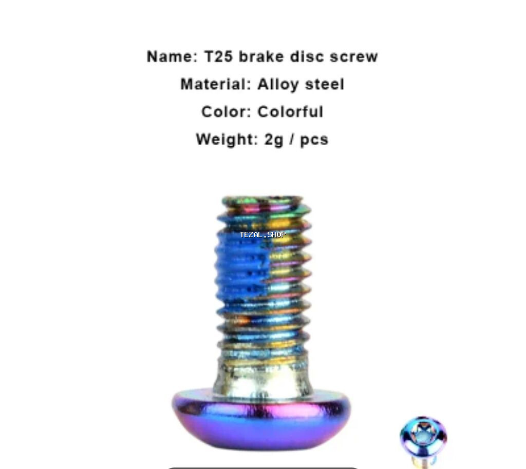 6 Parça Dağ Velosipedi üçün Əyləc Yastiqciqları və Vintlər Dəsti - T25