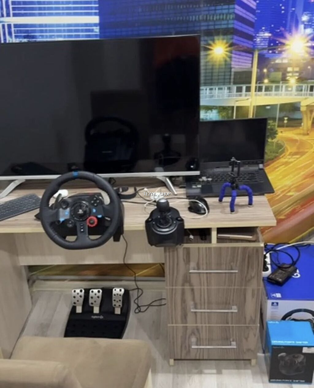 Logitech G29 Driving Force + Logitech Driving Force Shifter dəsti - - şəkil 2