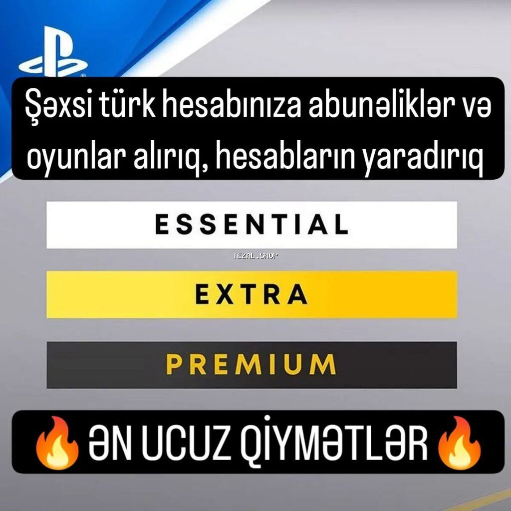 🇹🇷 Şəxsi türk hesabınıza Playstation Plus: ⚫ DELUXE + 550 PS4/PS5