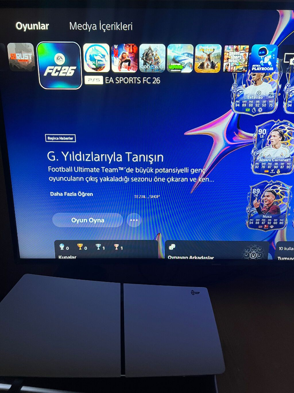 Playstation 5 + dualsense ustunde 2 original dualsense mehsul 1 ay - şəkil 2