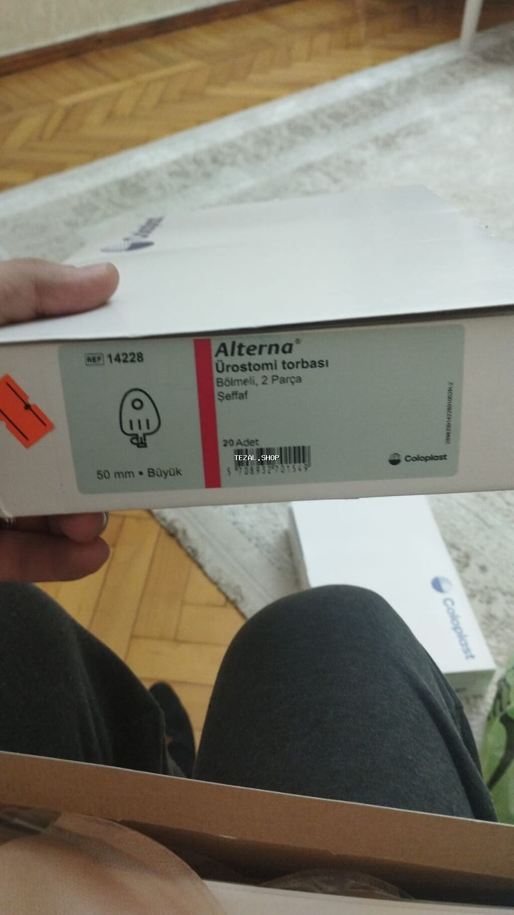 Məhsul: Coloplast Alterna urostomiyə torbaları və aksesuarları - - şəkil 2