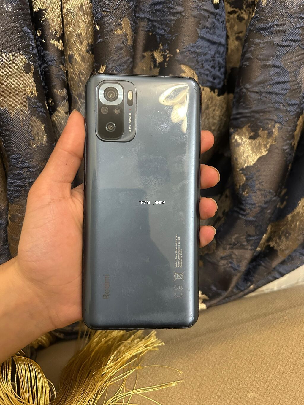 Redmi Note 10, 128 GB, rəng - Qara, Sensor, Barmaq izi, İki sim kartlı