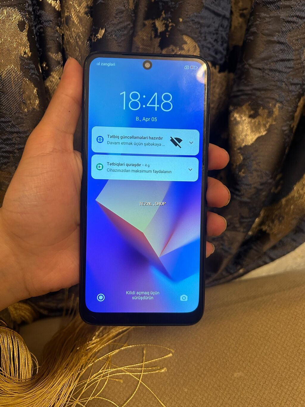 Redmi Note 10, 128 GB, rəng - Qara, Sensor, Barmaq izi, İki sim kartlı - şəkil 2