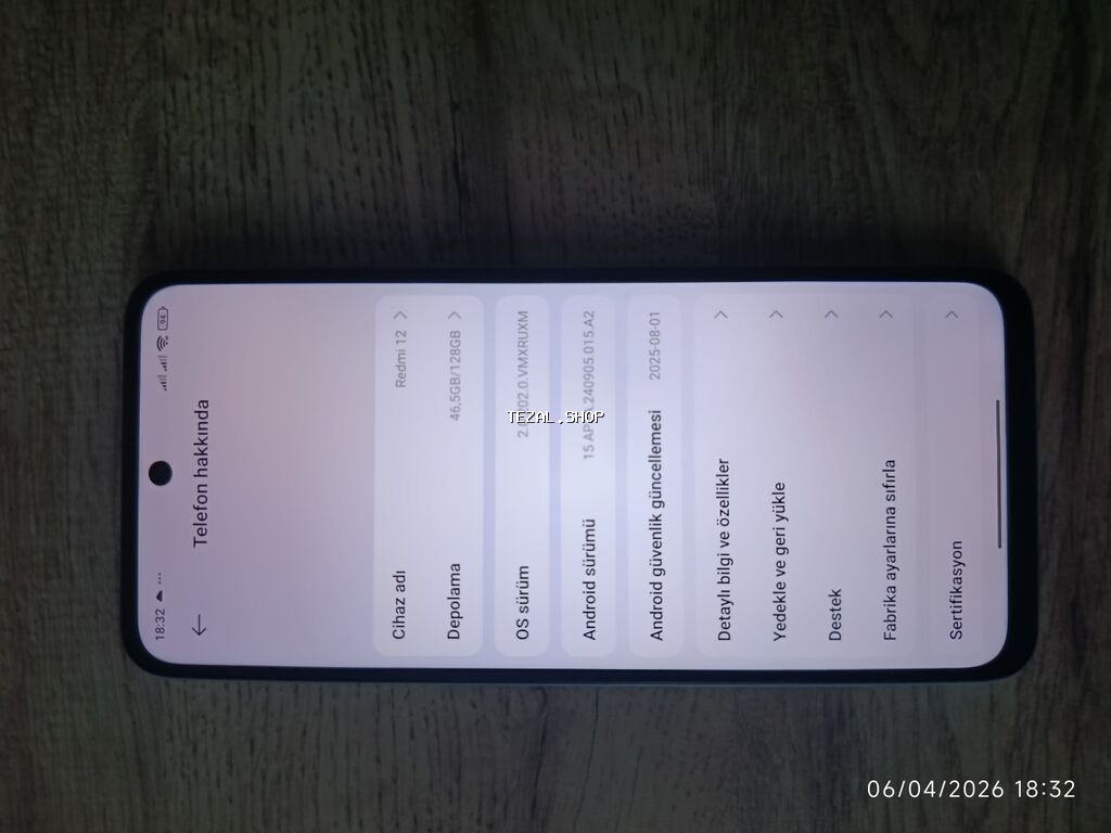 Redmi 12, 128 GB, rəng - Göy, İki sim kartlı - şəkil 3