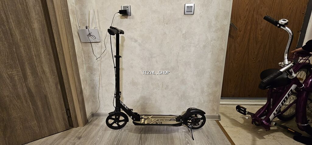 Usaqlar üçün yığcam və rahat şosse skuter 100 kq qeder agirliqa - şəkil 3