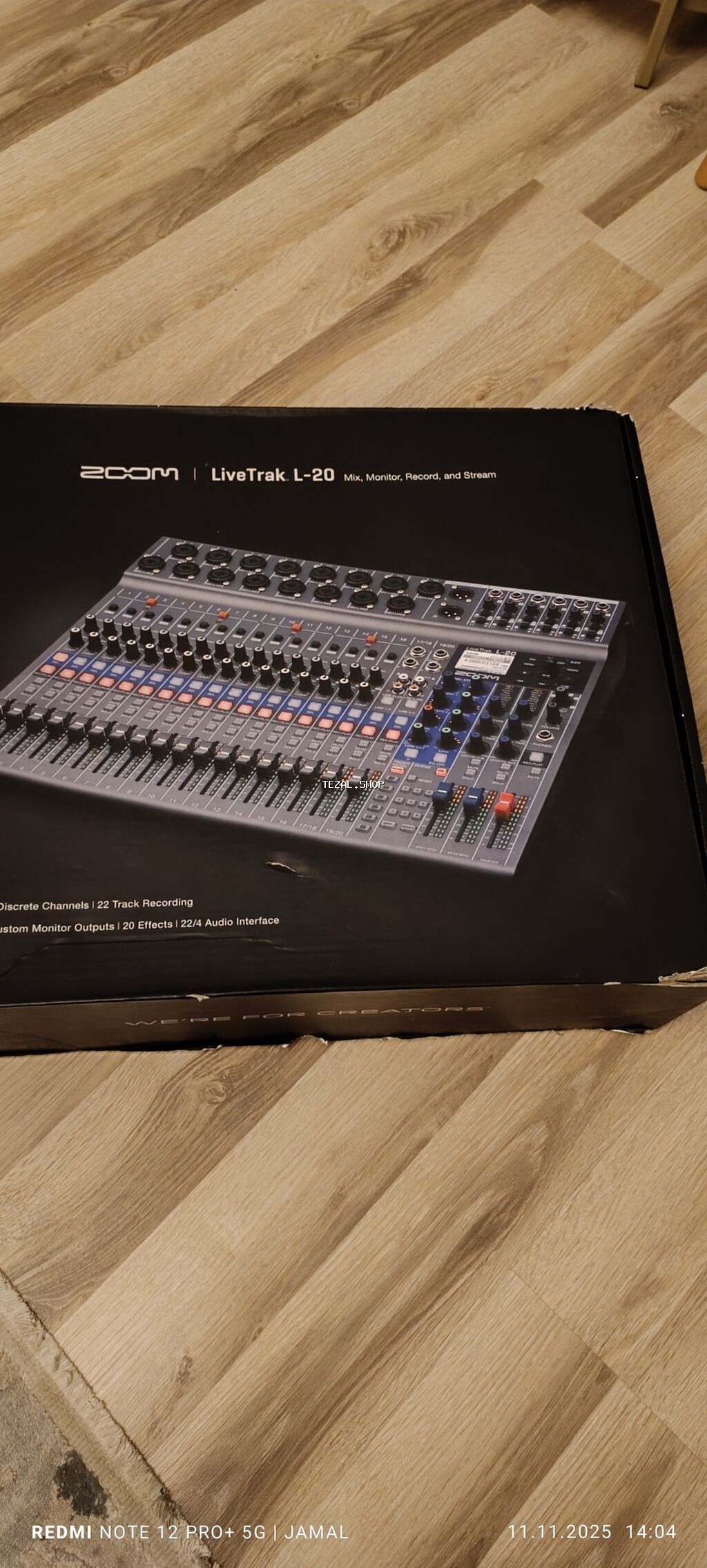 Zoom LiveTrak L-20 analoq və rəqəmsal mikşer konsolu və çoxkanallı - şəkil 4