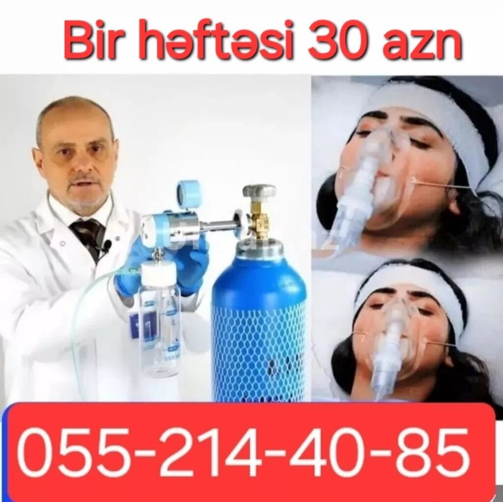 Tibbi Oksigen Balonu icarəsi və satışı Xəstələrin ev şəraitində