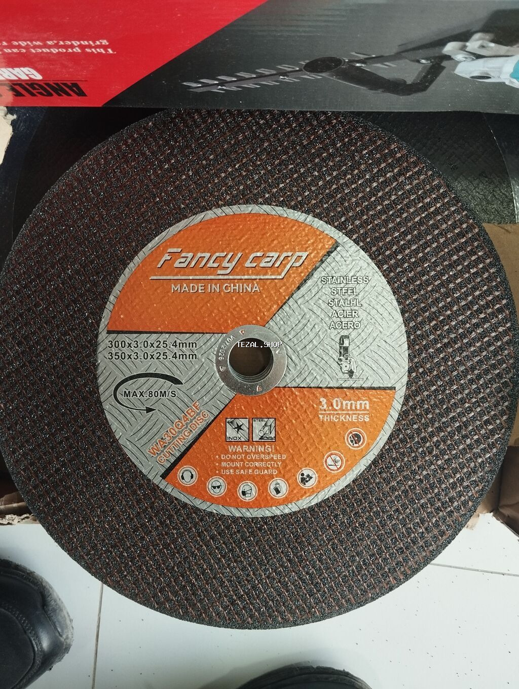 Fancy Carp kəsici disk - Təyinat: paslanmayan polad (stainless steel)