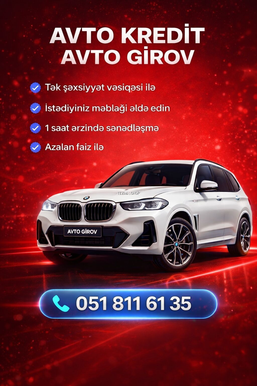 Salam hörmətli müştərilər 🙏 Avtomobilinizi ən yüksək qiymətləndirmə