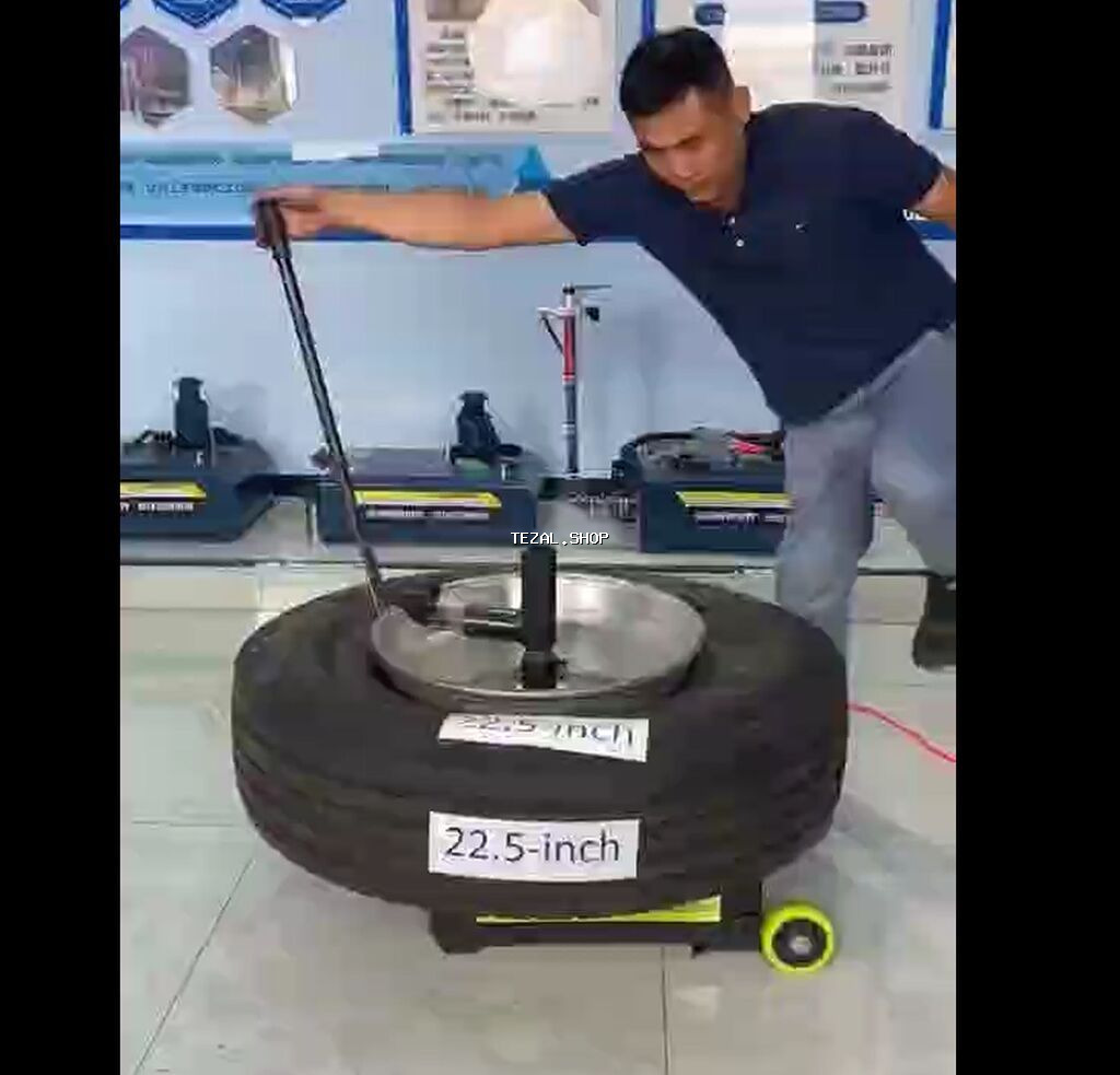 Yuk mashinlarinin tekerlerini montaj elemek uchun avadanliq. yenidir - şəkil 2