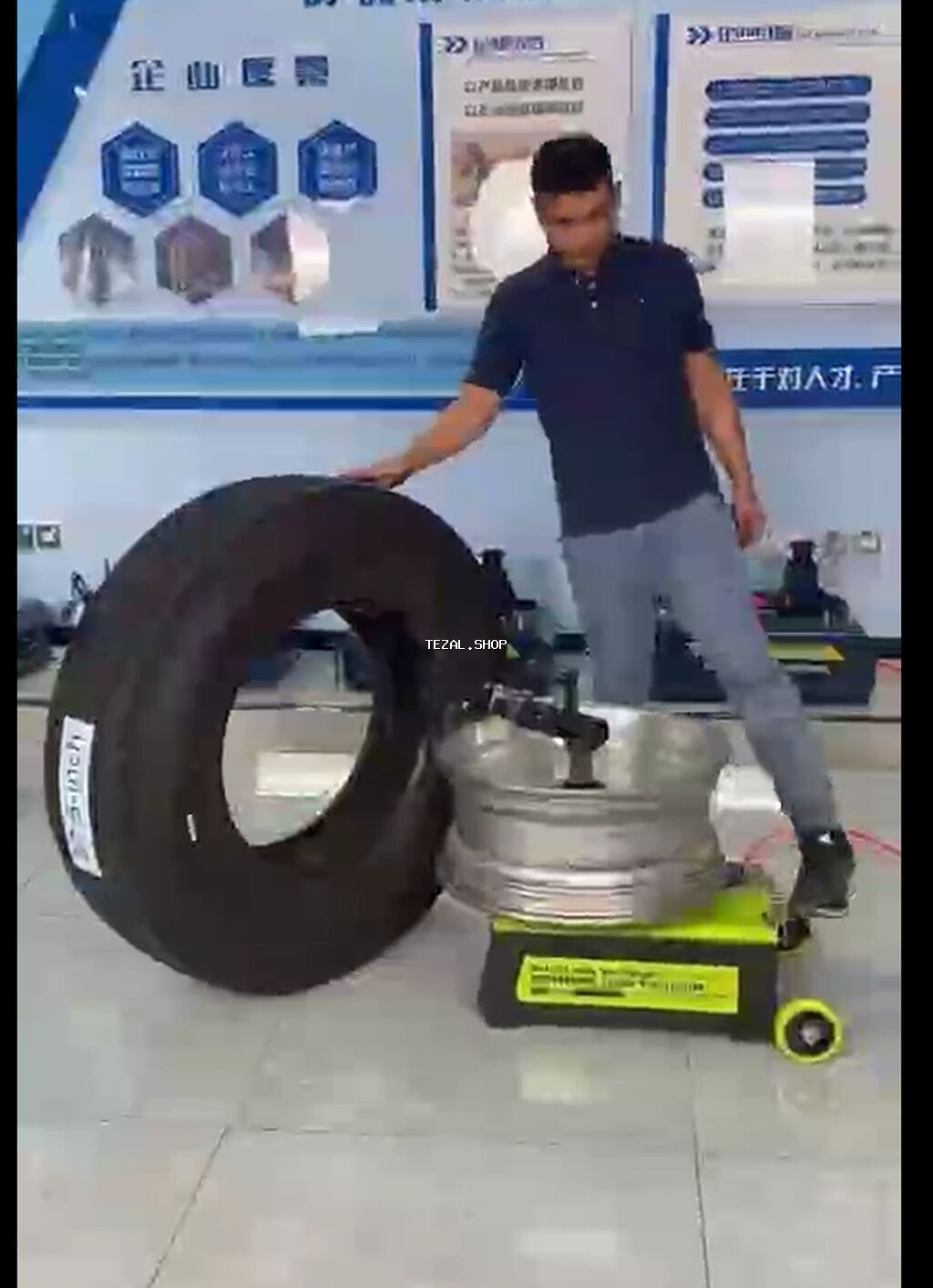 Yuk mashinlarinin tekerlerini montaj elemek uchun avadanliq. yenidir - şəkil 3