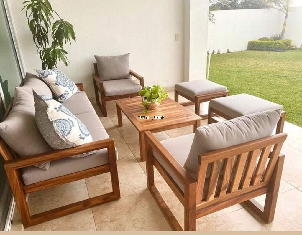 Dördbucaq masa, Açılmayan, Stullar ilə, Taxta - şəkil 5