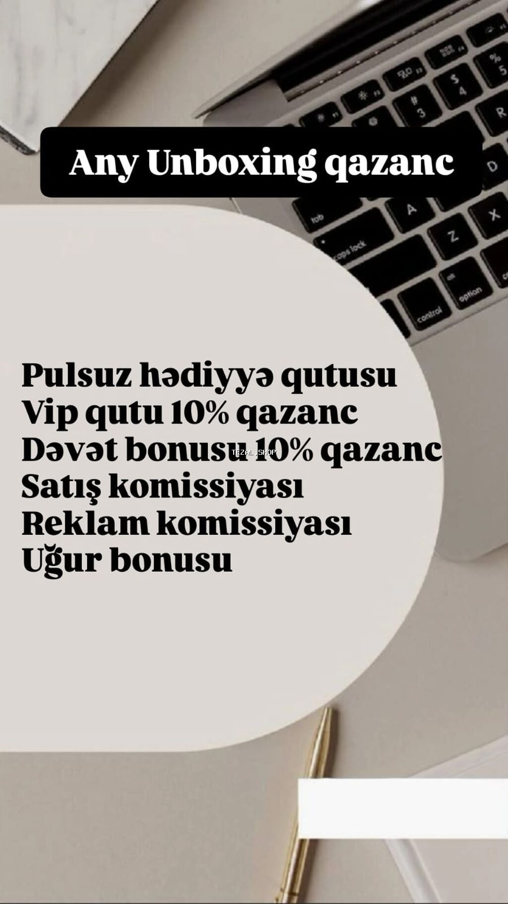 Any Unboxing qazanc proqramı Təkliflər: - Pulsuz hədiyyə qutusu - VIP