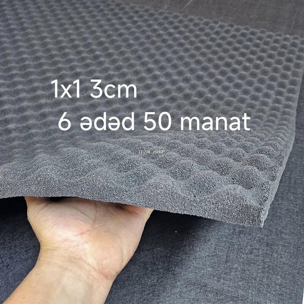 Səsuducu “yumurta qabarıqlı” akustik süngər - Ölçü: 1 m x 1 m -