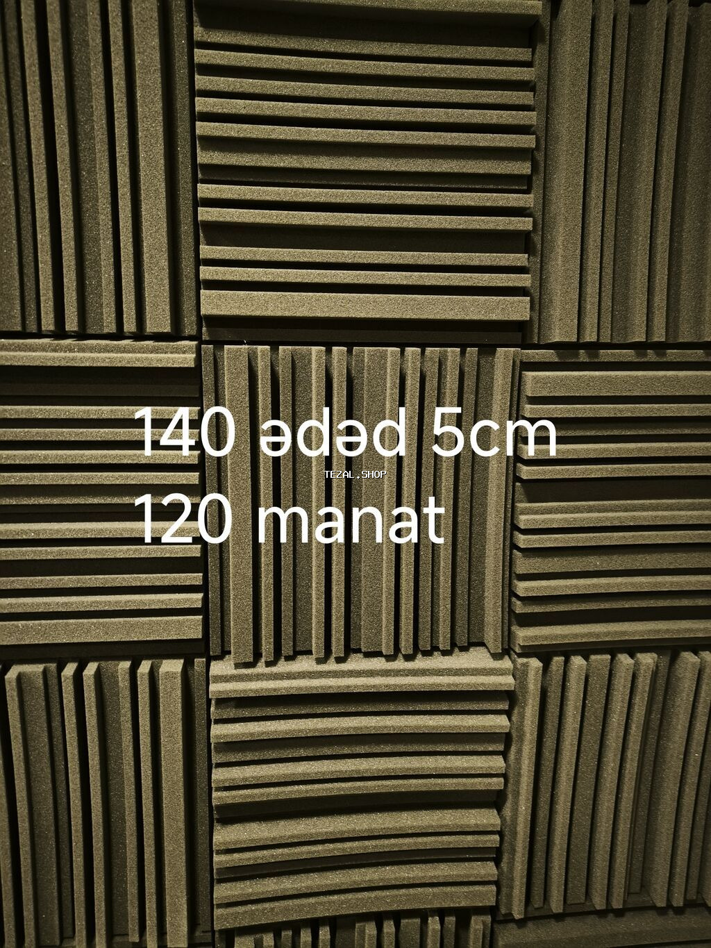 Akuistik səsuducu panellər dəsti - Miqdar: 140 ədəd - Qalınlıq: 5 sm