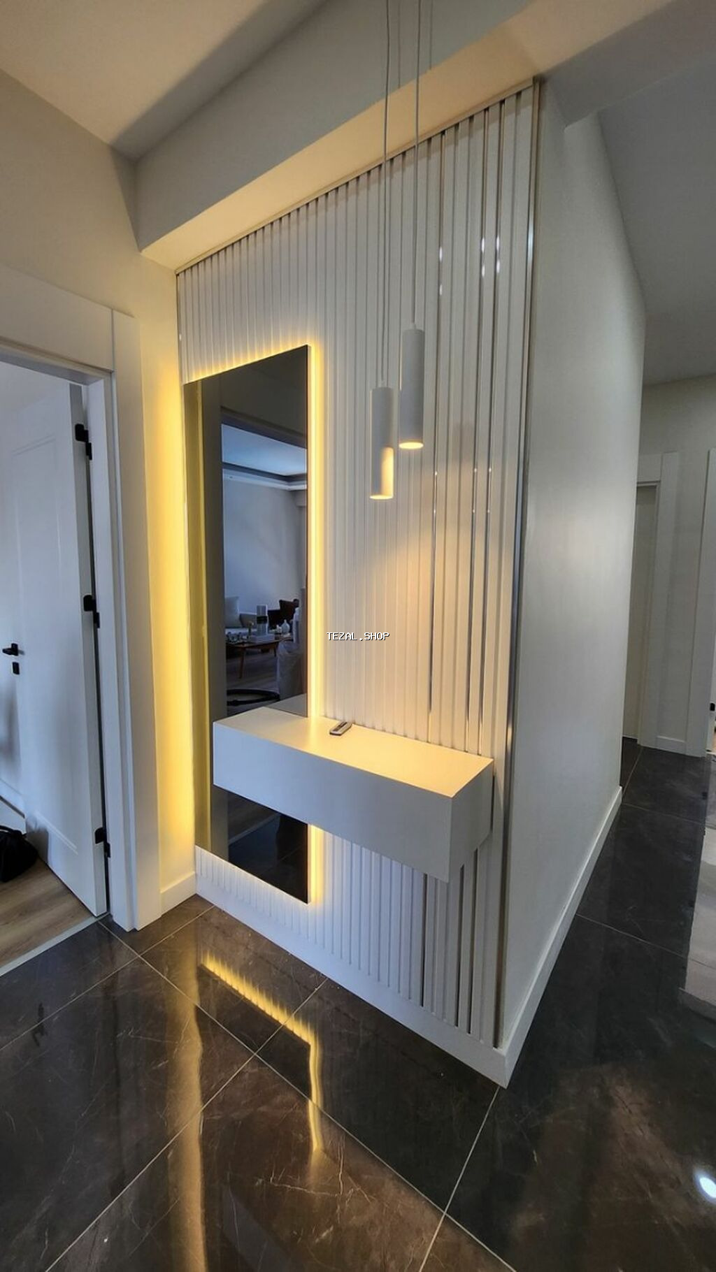 Güzgü Divar üçün, Dekorativ, Arxa işıqlı - şəkil 3