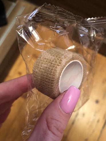 Öz-özünə yapışan elastik bint (koheziv bant) - Rəng: təbii/bej - - şəkil 2