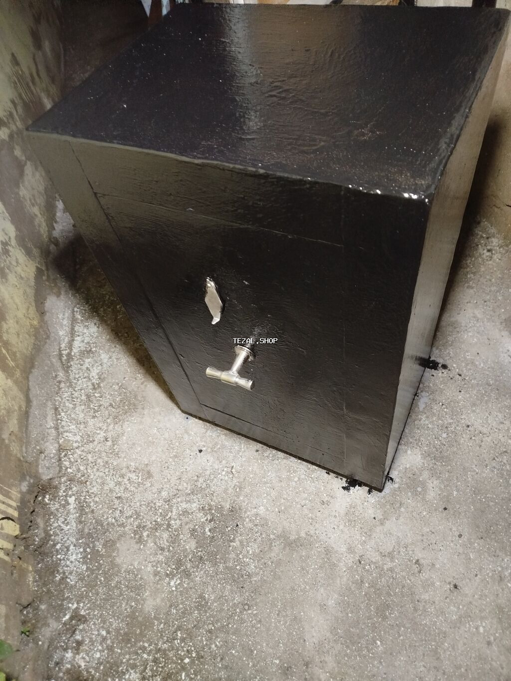 Metal seyf – iri tutumlu, sərt polad korpuslu, qara rəngli. sey 6liq - şəkil 3