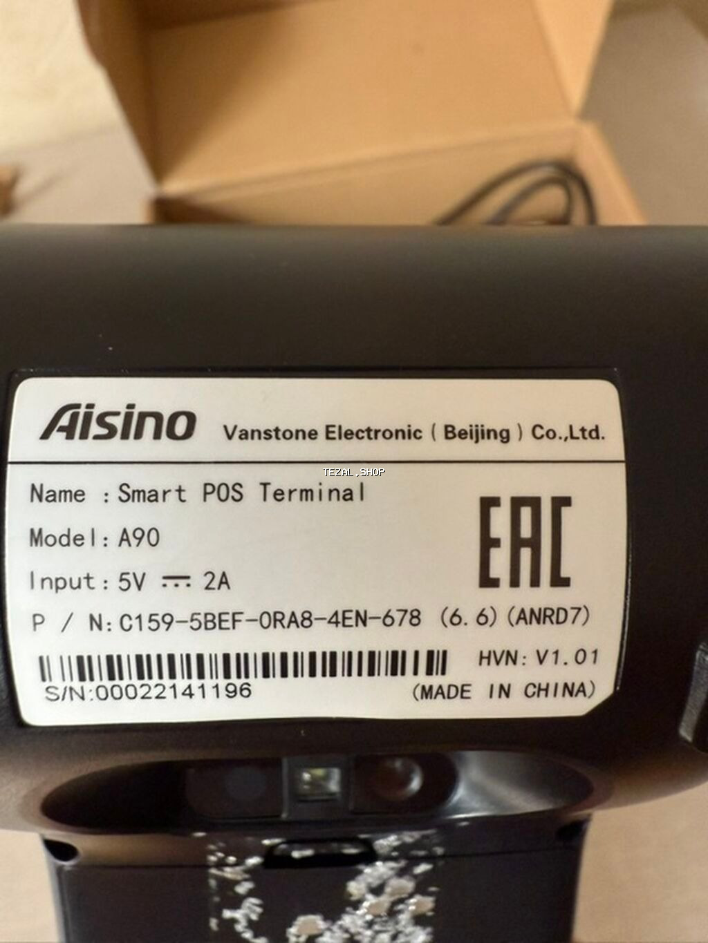 Aisino A90 Smart POS Terminal - Model: A90 (Vanstone Electronic - şəkil 3