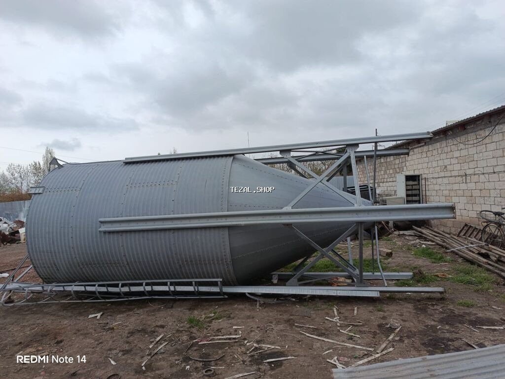 Metalkonstruksiya taxıl/yonca/qullu yemləri üçün silo-bunker -