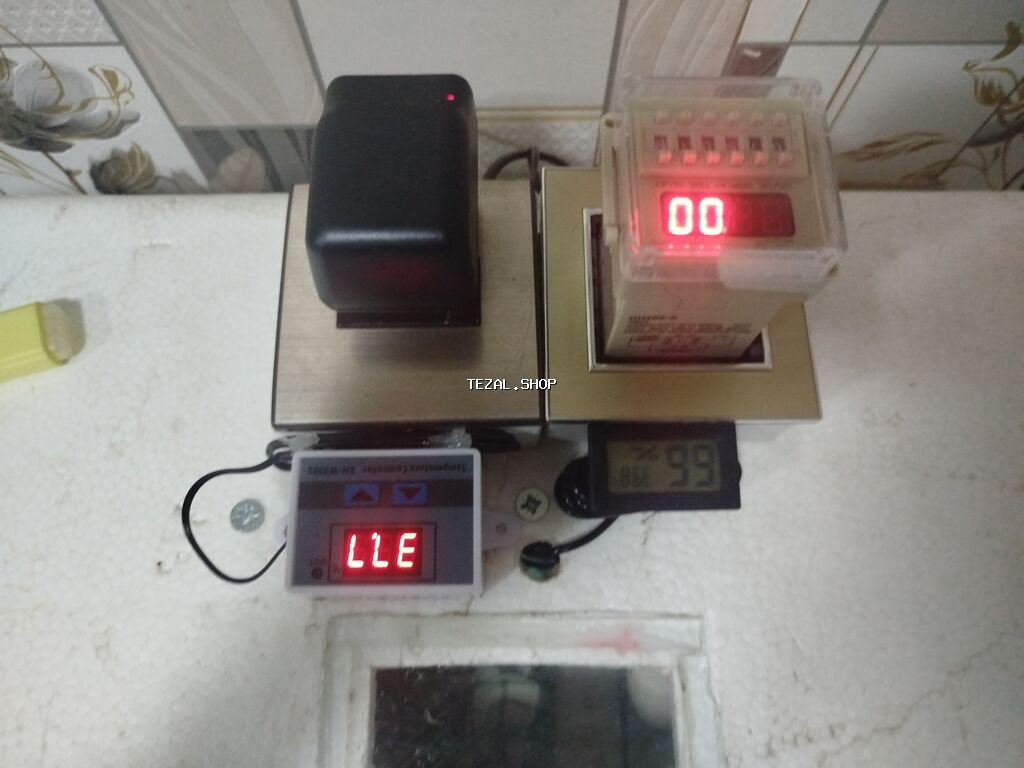 Yumurta inkubatoru – tam avtomatik idarəetmə bloku ilə ünvan bine