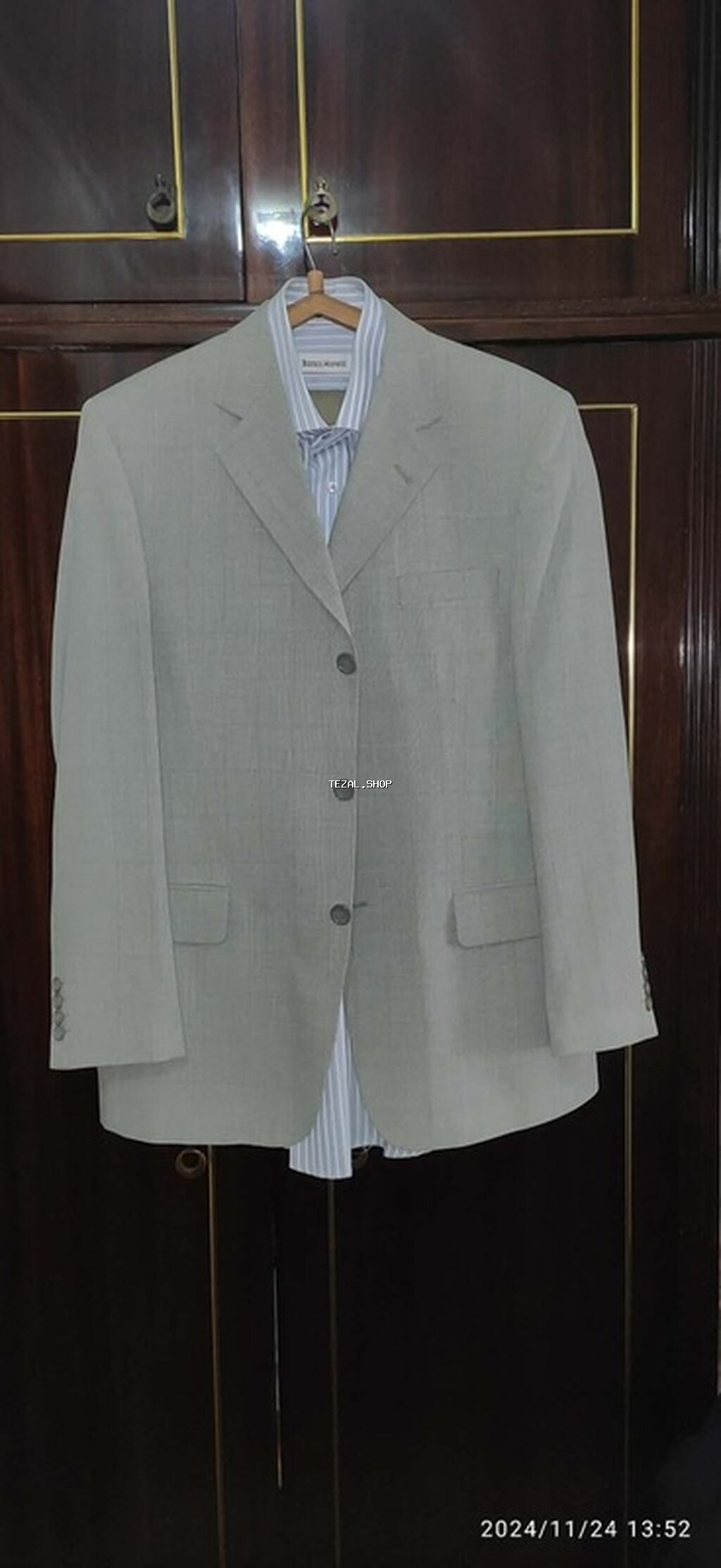 Kişi geyim dəsti – GİZMEN London pencək + zolaqlı köynək - Brend