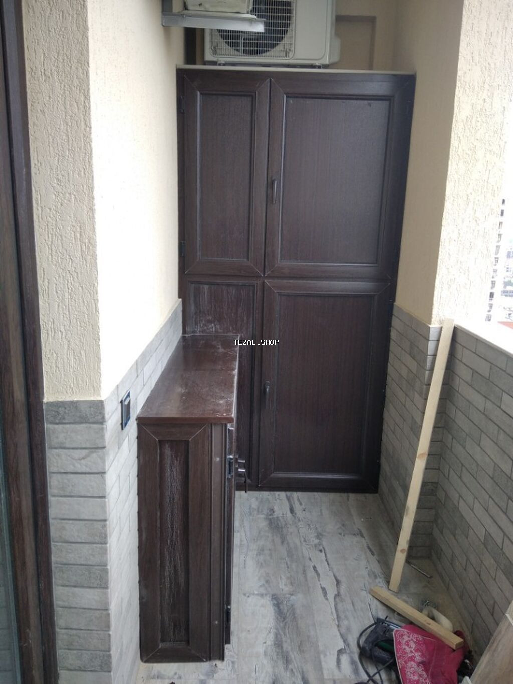 Plastik dolab balkonda və ya blokda istifadə olunan yeri faydalı - şəkil 2