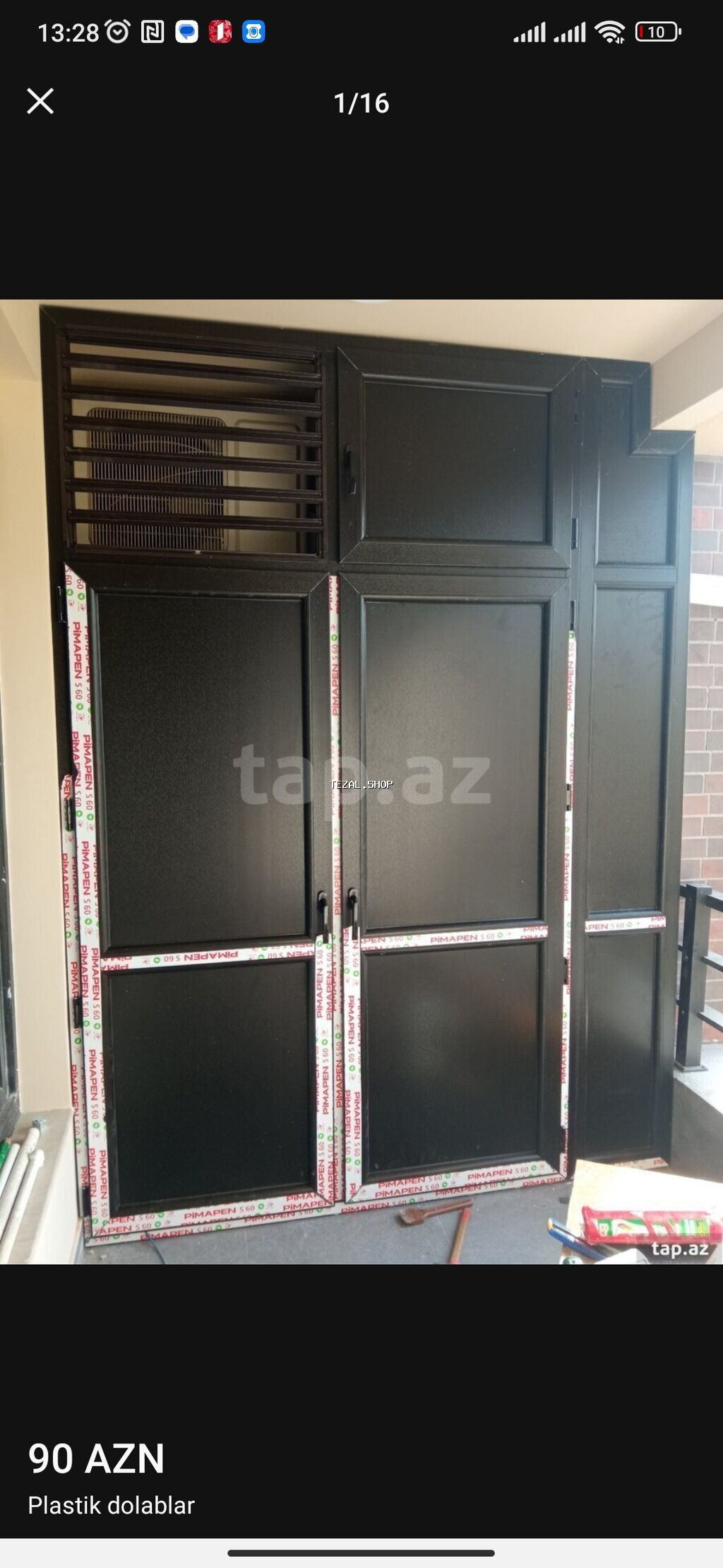 Plastik şkaflar balkonlar, lojikalar, bloklar, küçə üçün, kombi