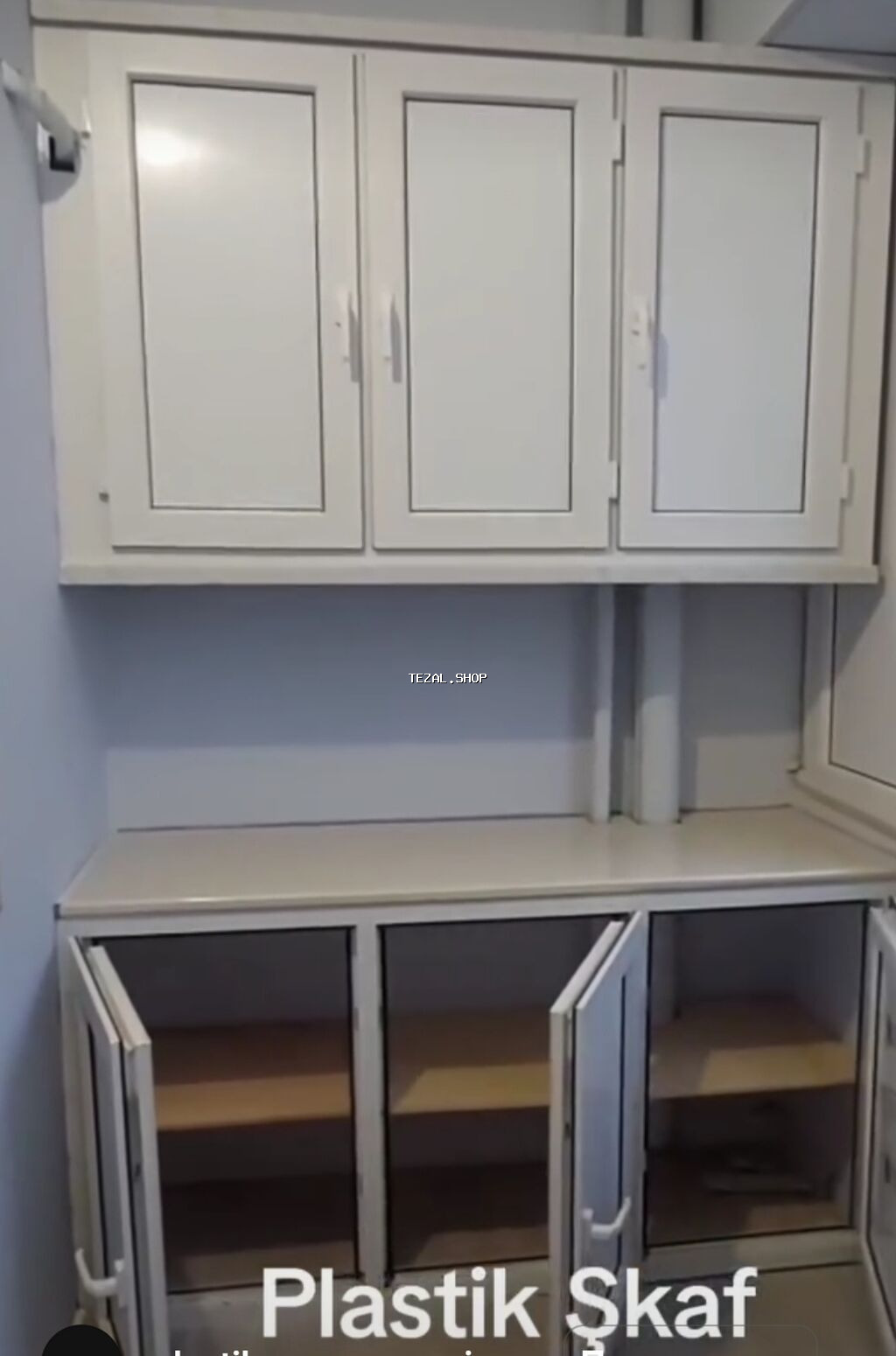 Plastik şkaflar balkonlar, lojikalar, bloklar, küçə üçün, kombi - şəkil 5