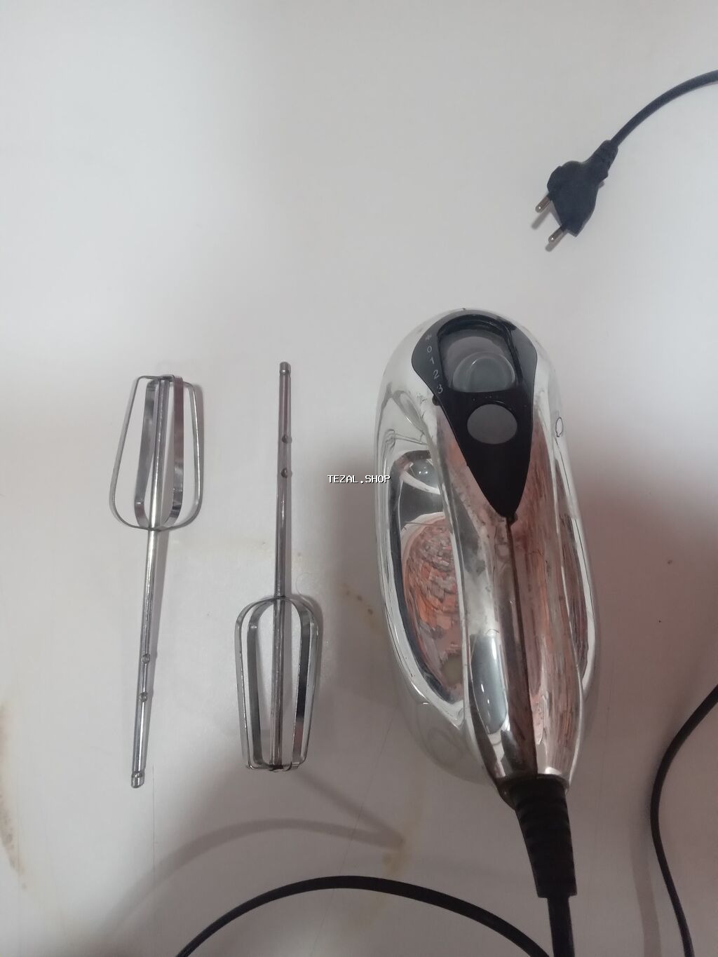 Elektrik əl mikseri - Güclü naqilli əl mikseri, 2 pinli ştepsel ilə -