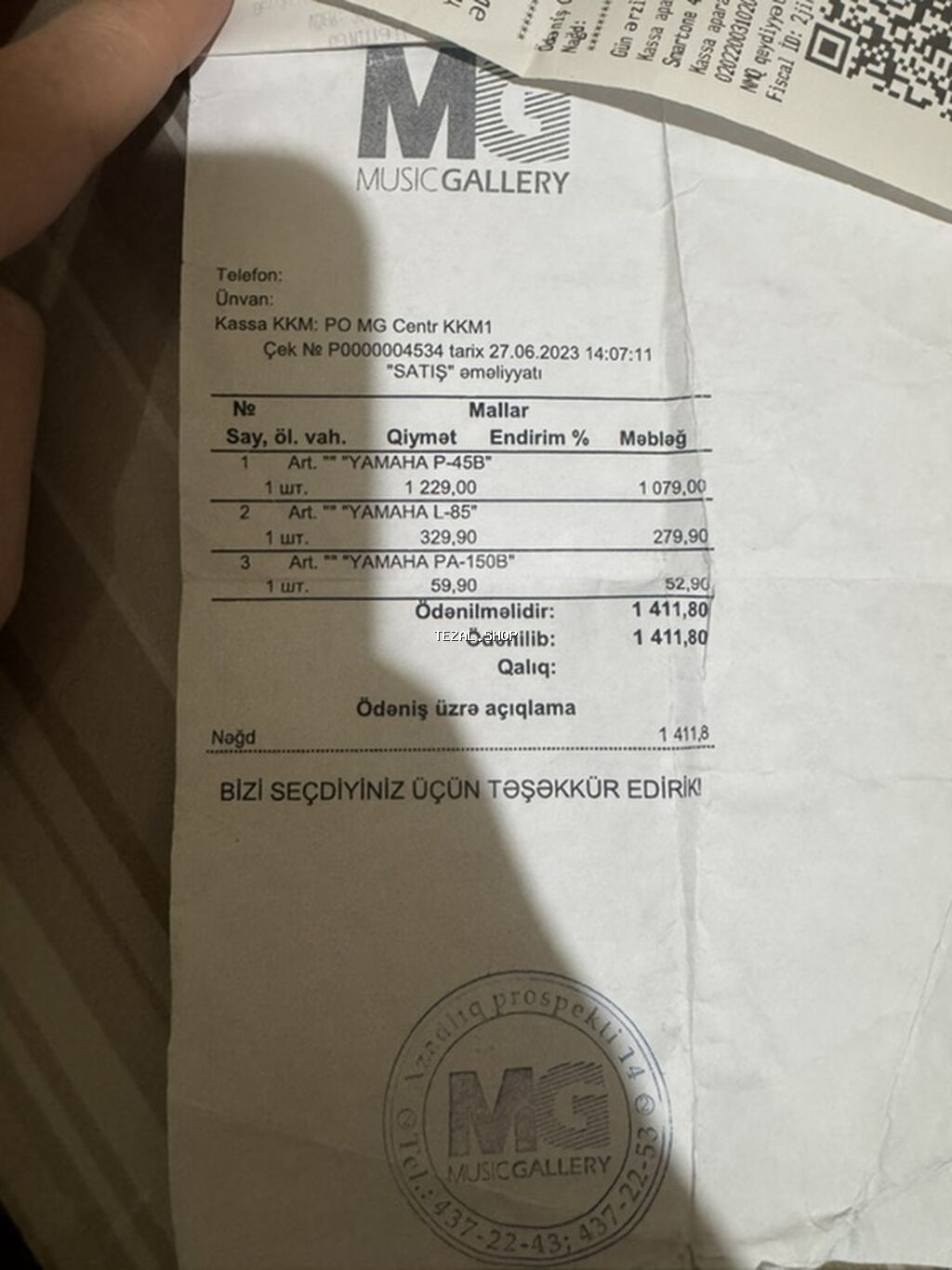 Piano, Yamaha, Rəqəmsal, Yeni, Ünvandan götürmə, Pulsuz çatdırılma, Ödənişli çatdırılma - şəkil 2