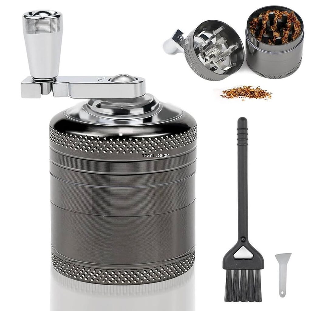 Dönər qolu olan metal ədviyyat/ot üyüdücüsü - Material: möhkəm metal