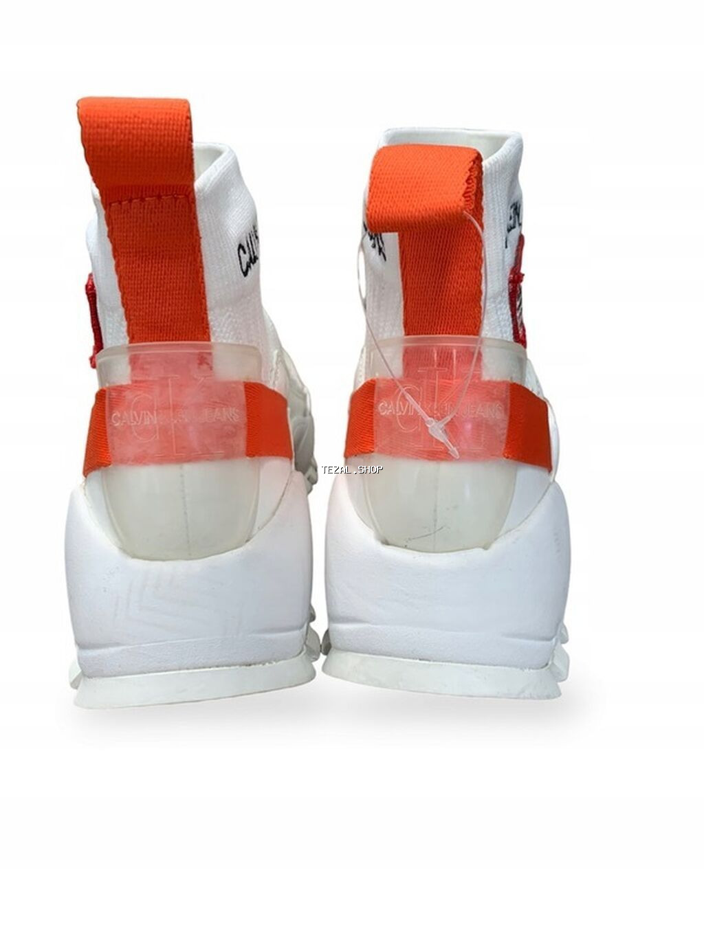 Calvin Klein Jeans “Tysha” ağ rəngdə corab tipli krossovkalar Saytda - şəkil 2