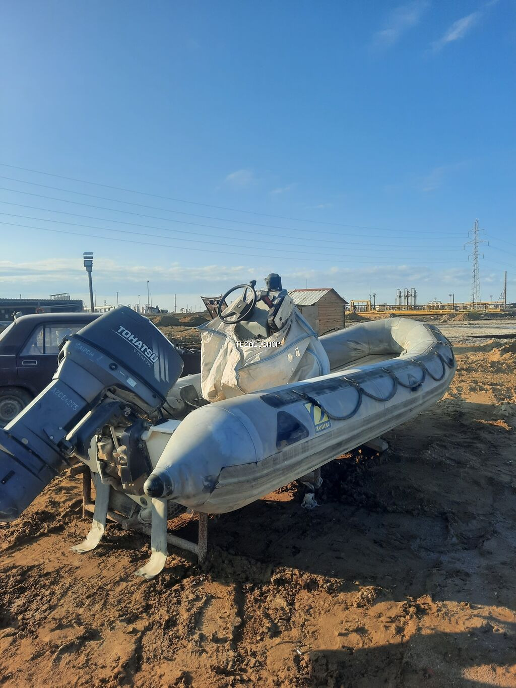 Lodka zadiak 5.30 motor toxatsu 60 her ekisi ela veziyetde s3nedleri
