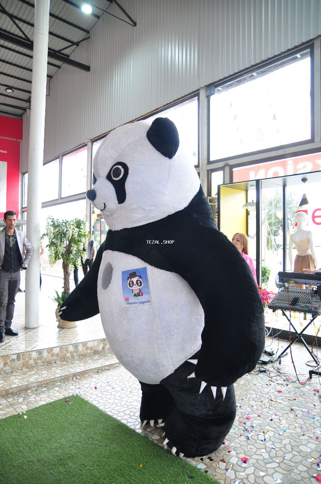 Panda maskot Satilir 3 metr panda üzərində 2 batarya və charger - şəkil 2