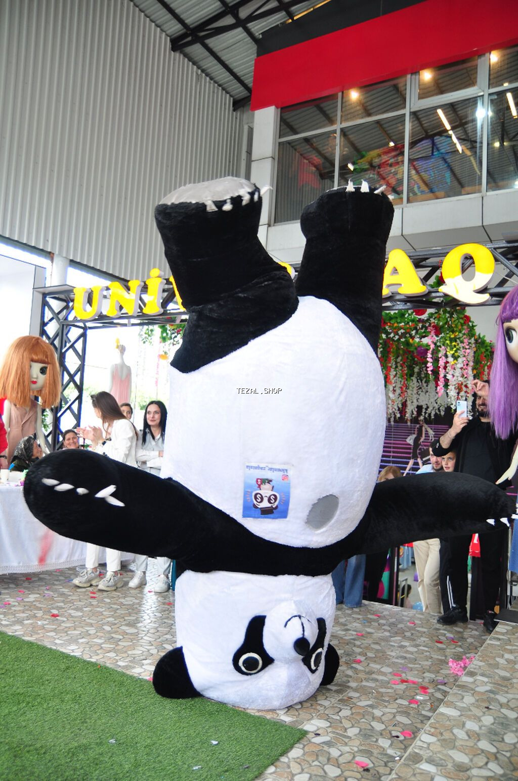 Panda maskot Satilir 3 metr panda üzərində 2 batarya və charger - şəkil 3