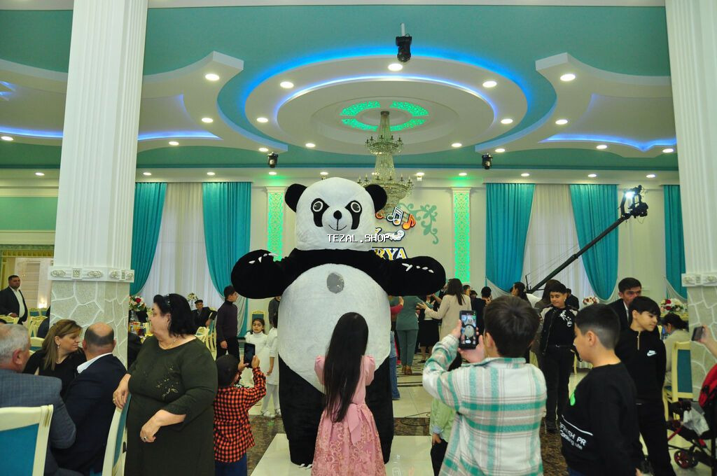 Panda maskot Satilir 3 metr panda üzərində 2 batarya və charger - şəkil 4