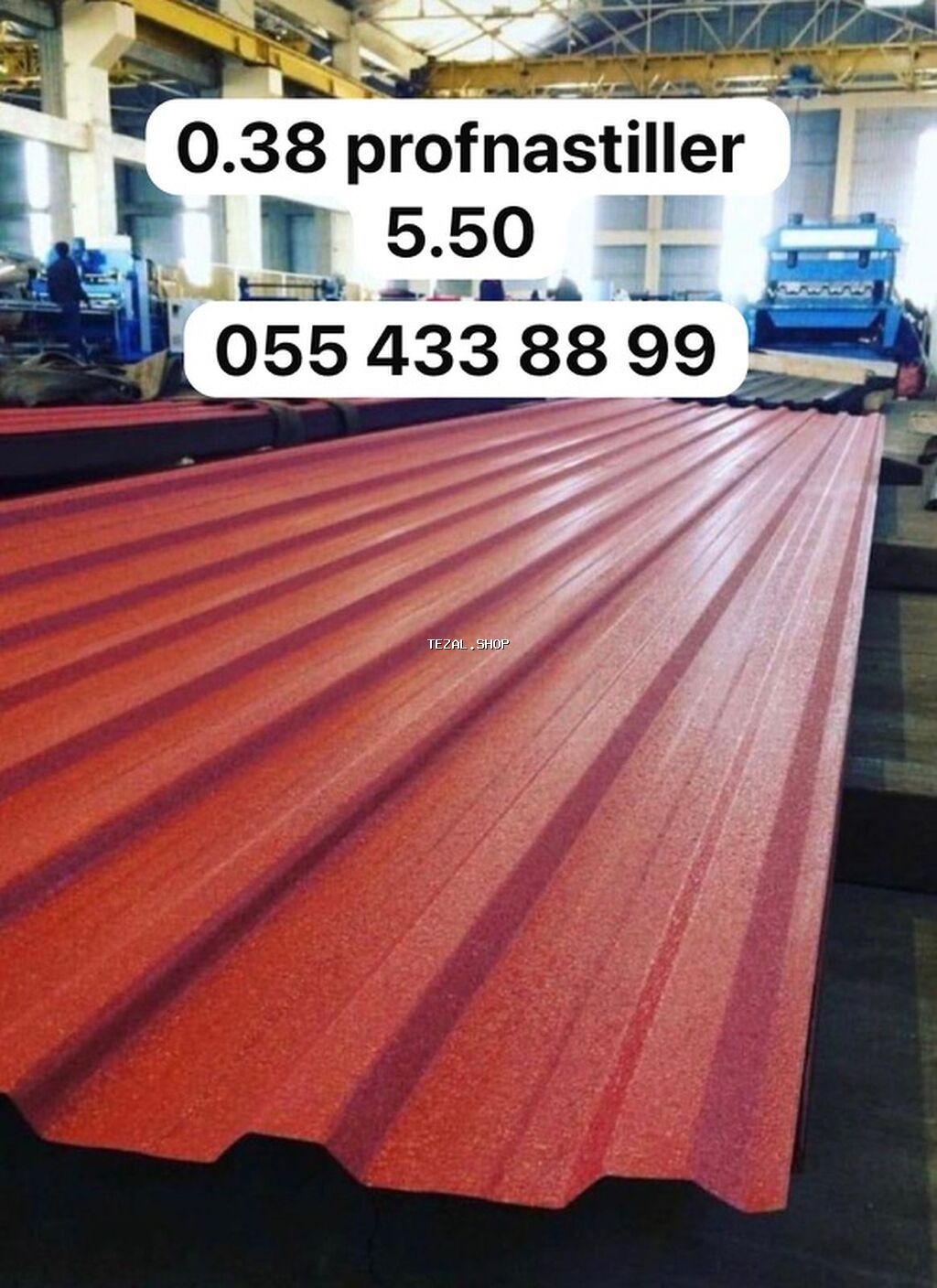Profnastil cerepitsa və dekorativ panellər Məhsullar: - Profnastil