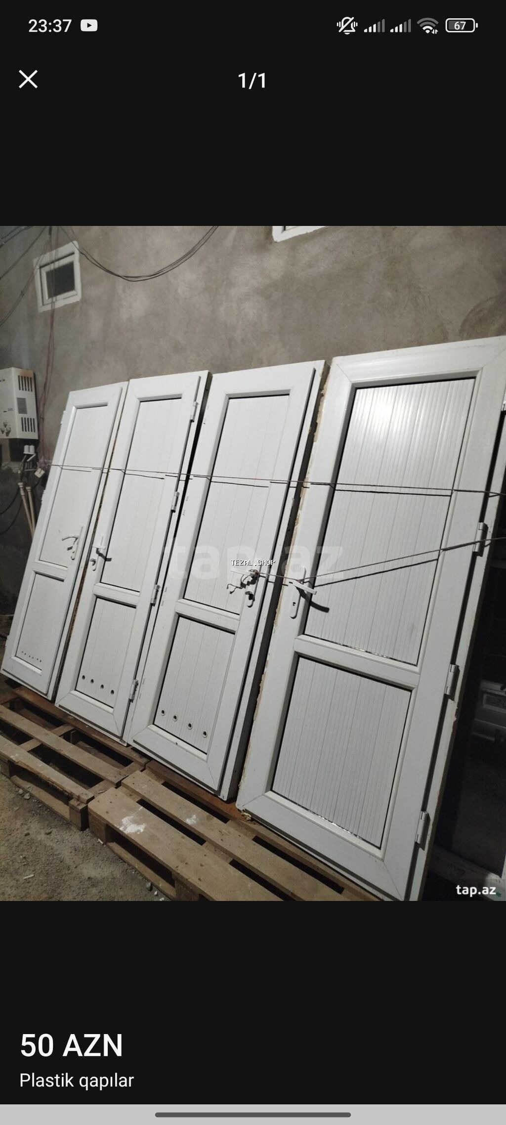 Məhsul: Plastik qapılar və PVC pəncərə çərçivələri 18 dəmir qapı 15